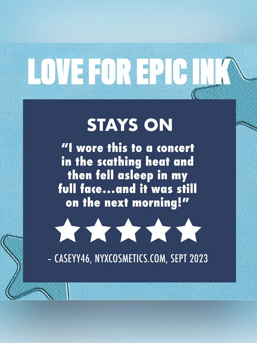 NYX Epic Ink Waterproof Liquid Eyeliner - Vintage Baby, NEW